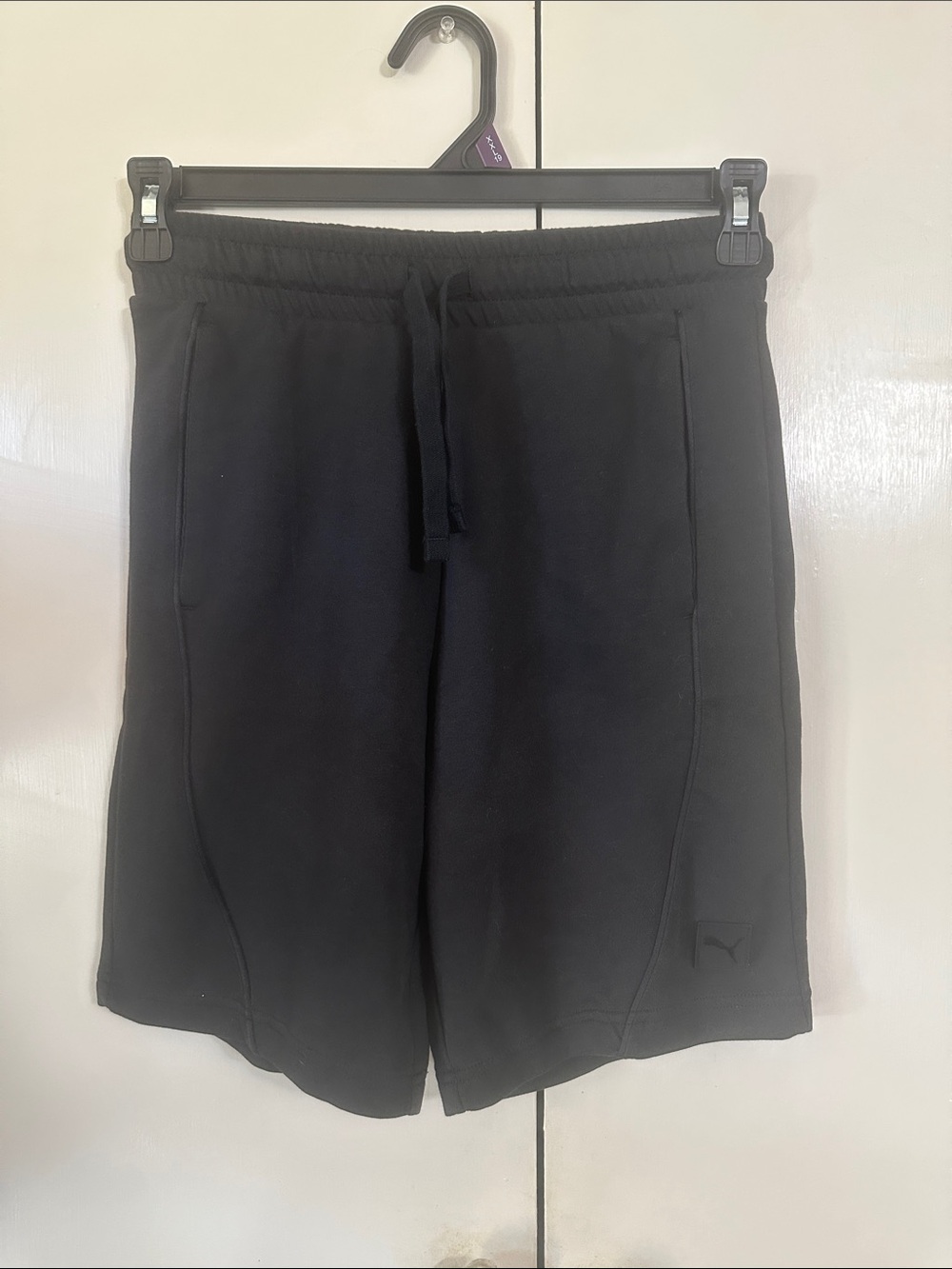 Puma Black Athletic Drawstring Performance Shorts